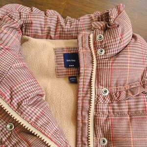 GAP Toddler Fall Fleece-Lined Plaid Vest - 4T